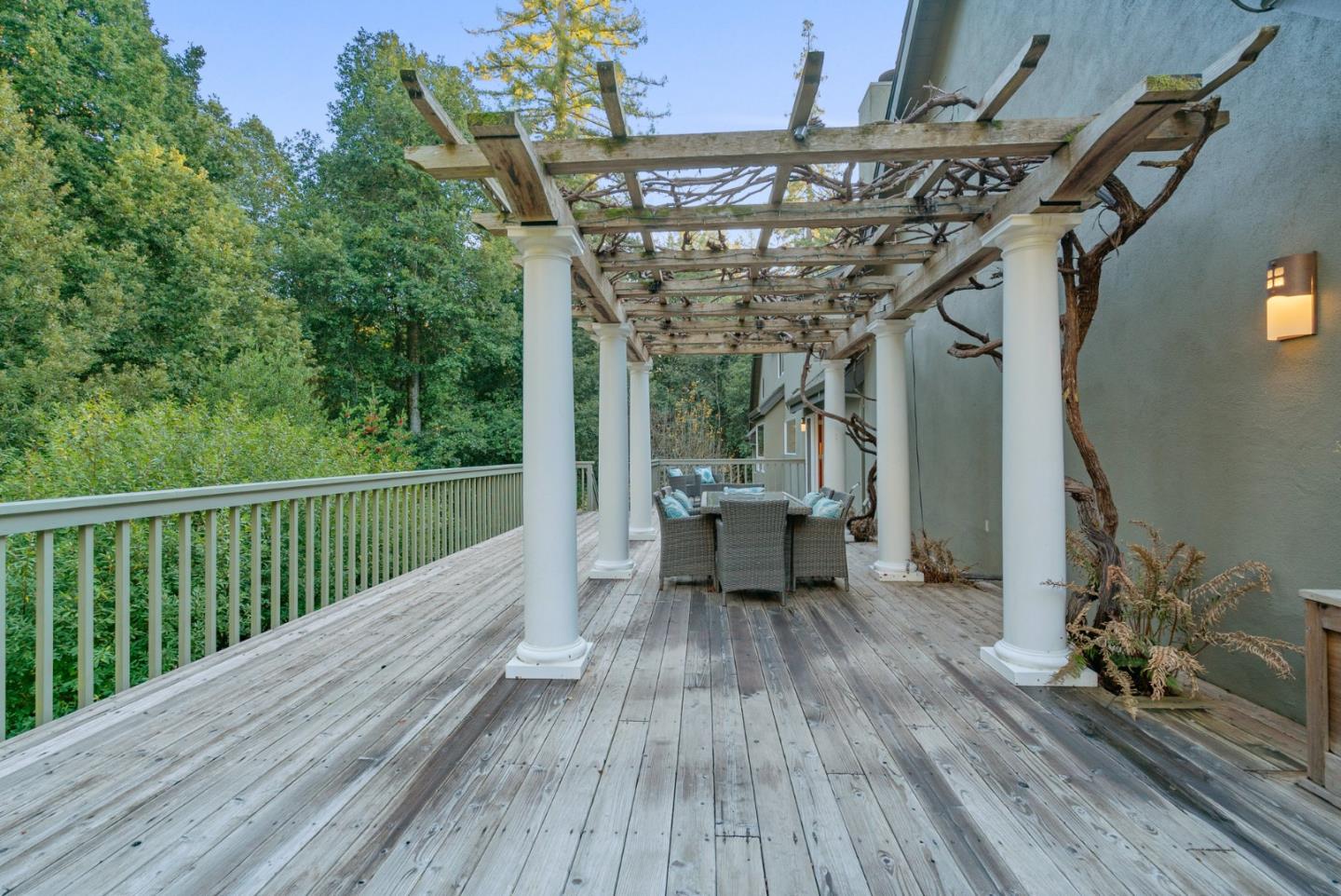 500 Bear Valley Road Aptos, CA 95003 - Photo 70 of 91 a view of a wooden chairs on the roof deck