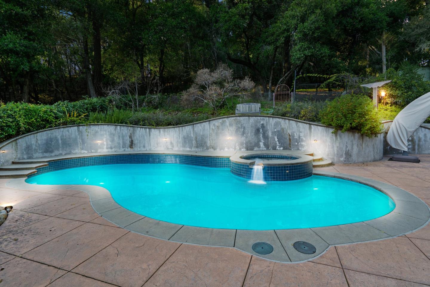 500 Bear Valley Road Aptos, CA 95003 - Photo 76 of 91 a view of a swimming pool with a patio