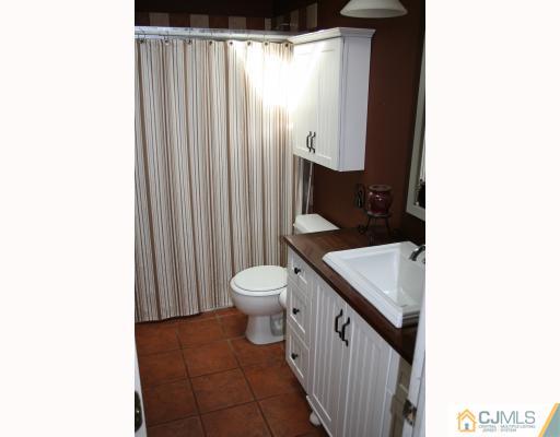 12 Baldwin Road Edison, NJ 08817 - Photo 10 of 10 a bathroom with a sink a toilet and shower curtain