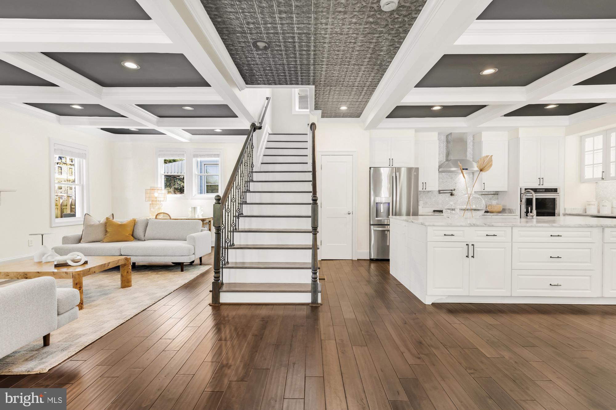 1202 Decatur Street Northwest Washington, DC 20011 - Photo 7 of 53 a living room with furniture and wooden floor