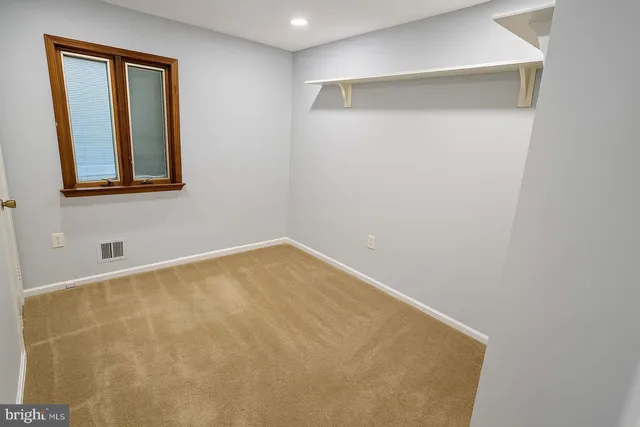 a view of an empty room