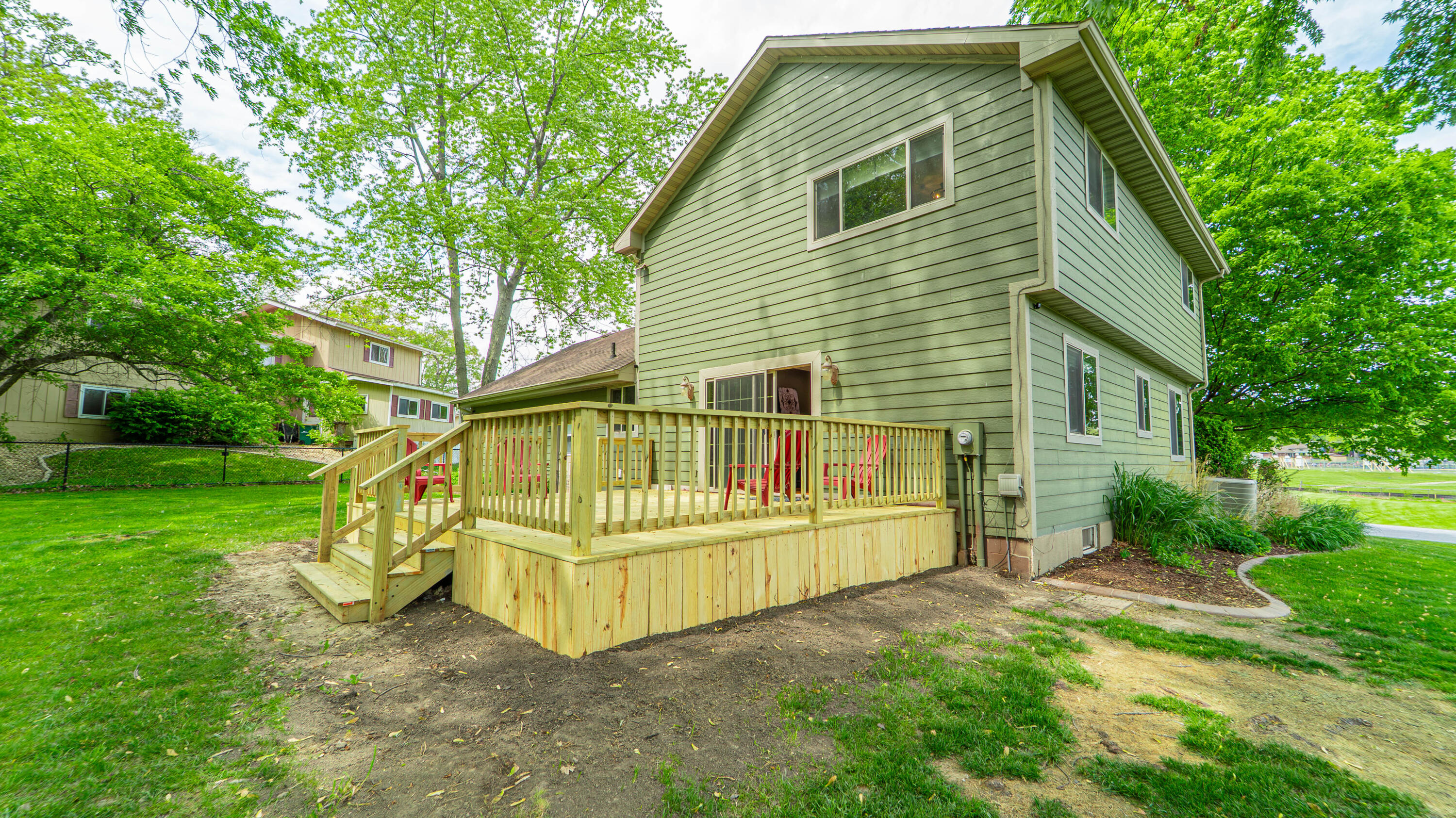 1980 Greenvalley Drive Crown Point, IN 46307 - Photo 38 of 45 a view of backyard with deck and garden