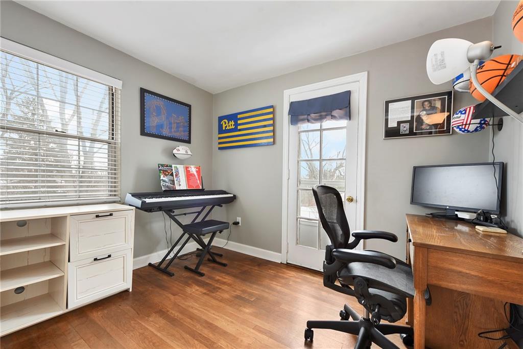 1315 Bower Hill Road Pittsburgh, PA 15243 - Photo 29 of 43 a view of a workspace with furniture and a window