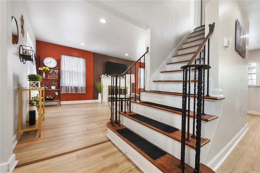 1315 Bower Hill Road Pittsburgh, PA 15243 - Photo 3 of 43 a view of entryway and hall with wooden floor