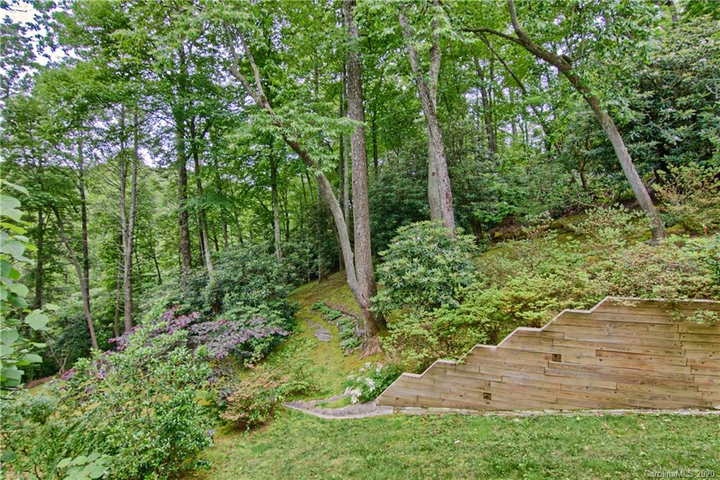 2322 Locust Grove Road Hendersonville, NC 28792 - Photo 8 of 40 a view of a yard with plants and large trees