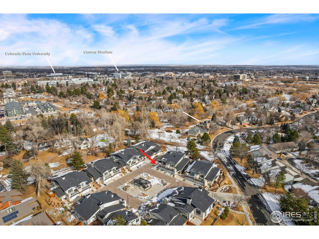 910 Hill Pond Road, Unit 15 Fort Collins, CO 80526 - Photo 39 of 43 an aerial view of a city