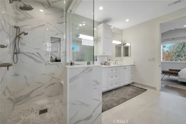 a work room with furniture and a window