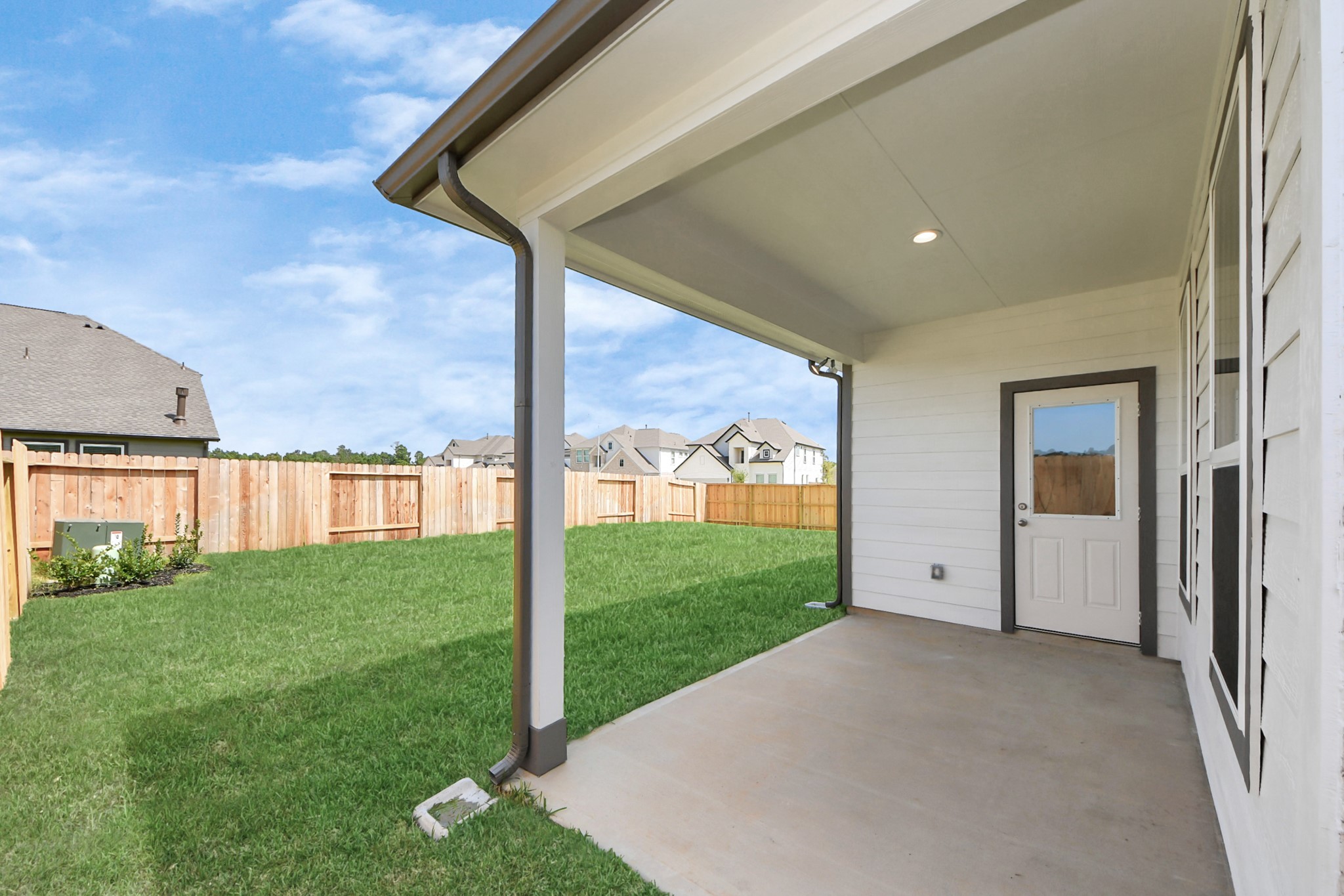24502 Broad Park Spring, TX 77373 - Photo 43 of 47 Come and see this spacious backyard with its beautiful covered patio. There is plenty of room for the kids to play and adults to relax. Perfect for your outdoor living space, patio furniture, bbq pit, and so much more. The possibilities are endless!