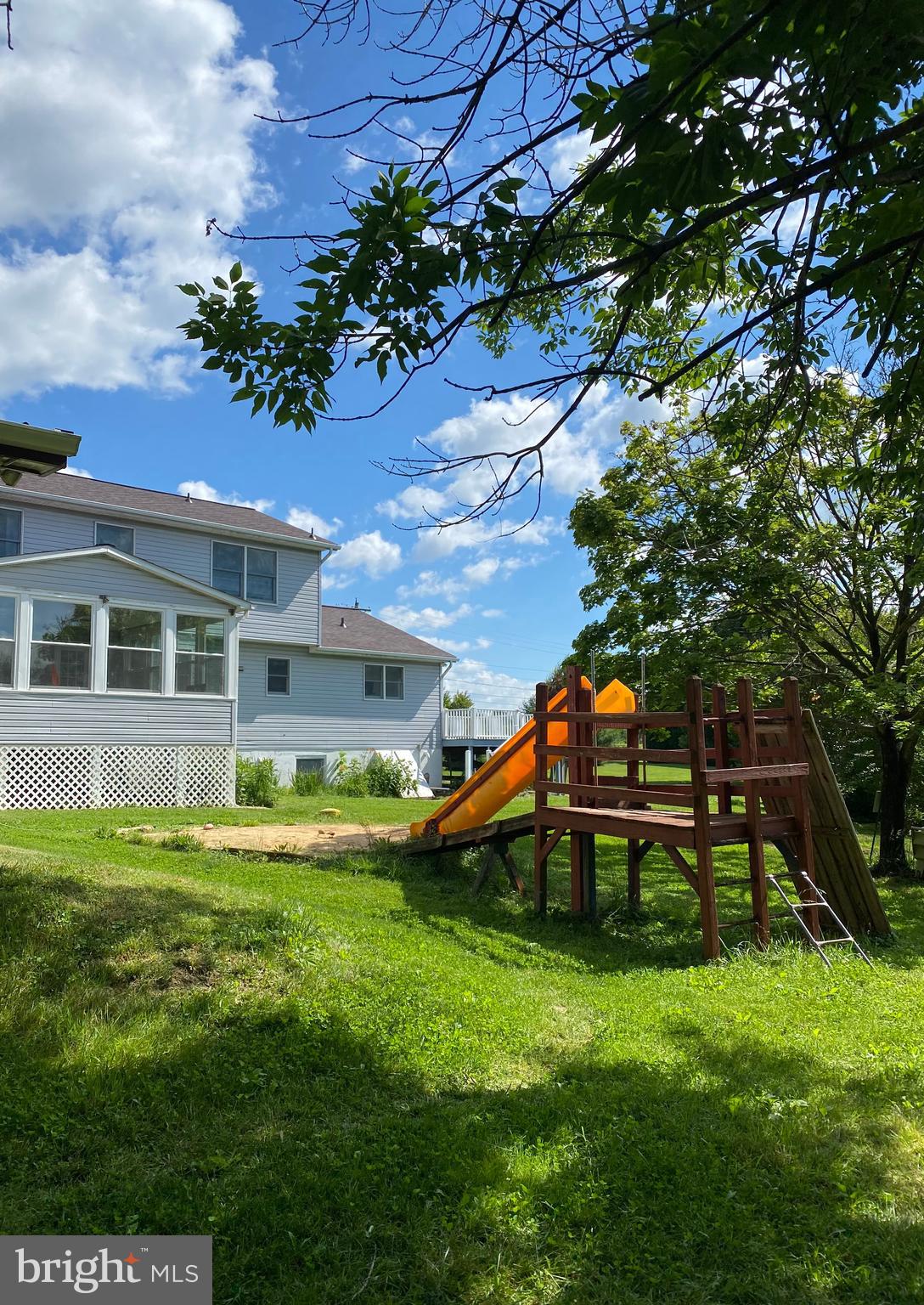 Rear Elevation with porch and deck