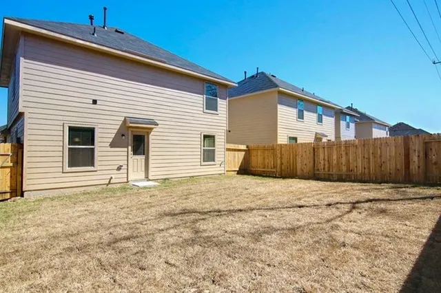 a backyard of a house