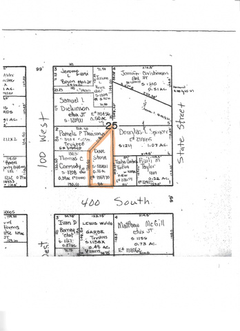 84 West 400 South Manti, UT 84642 - Photo 12 of 12 County Plat