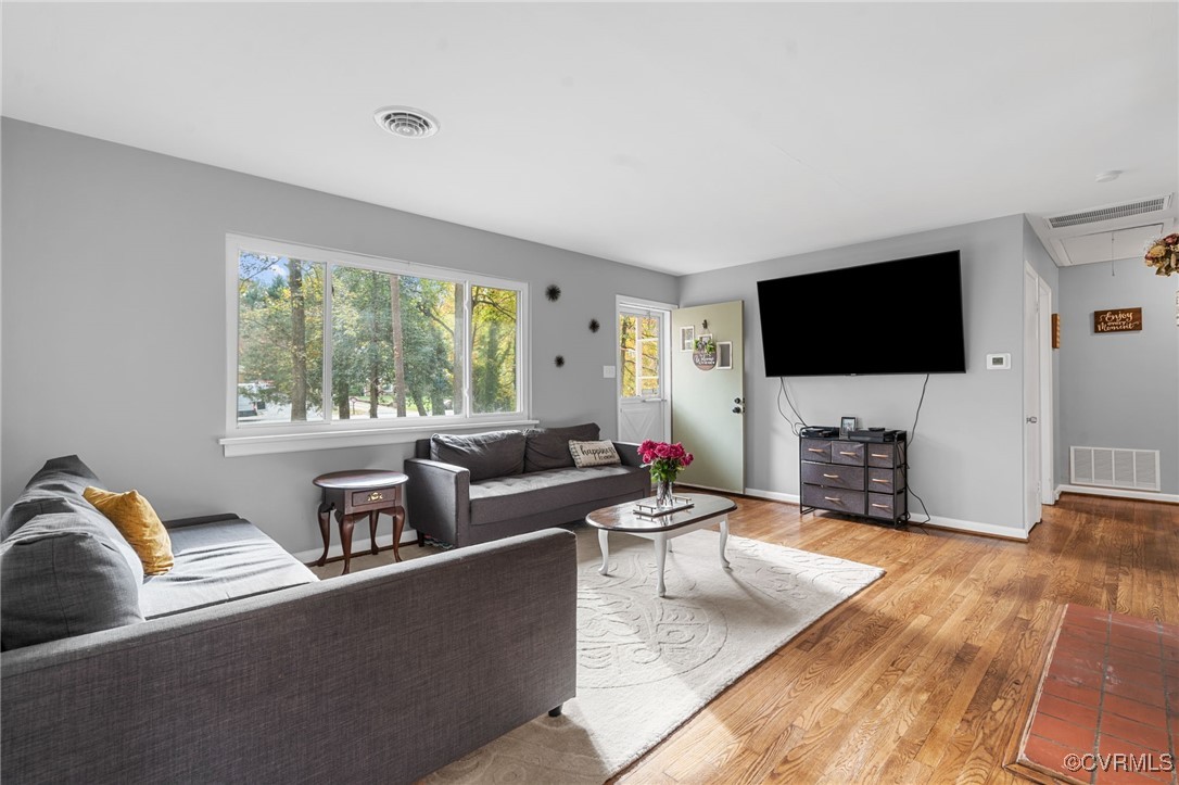 2308 Adelphi Road Henrico, VA 23229 - Photo 4 of 19 Living room featuring hardwood / wood-style floori