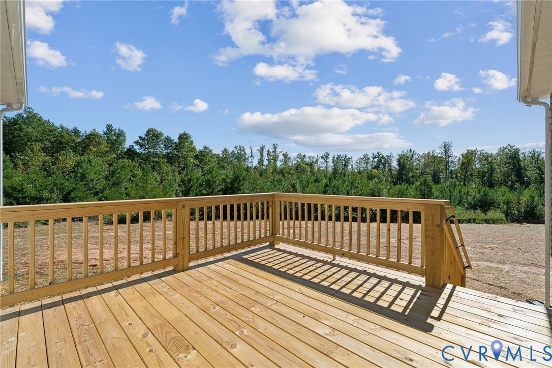 Lot 1 Oak Hill Road Cumberland, VA 23040 - Photo 24 of 26 a view of deck with wooden floor and fence