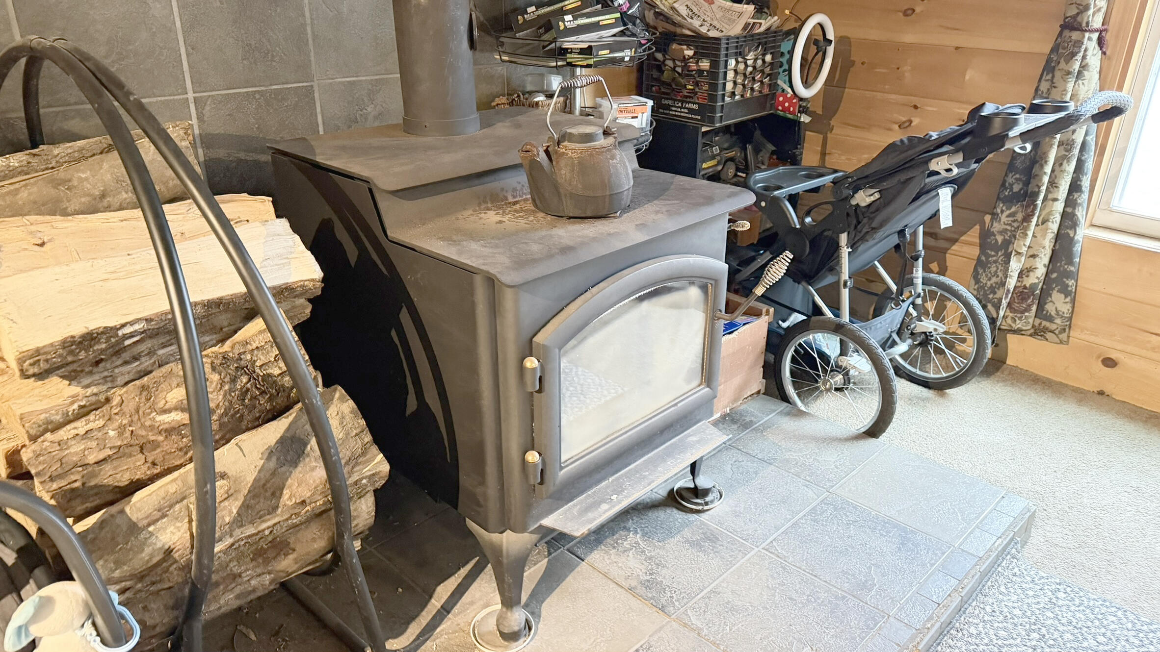 32 High Street Milo, ME 04463 - Photo 11 of 32 wood stove