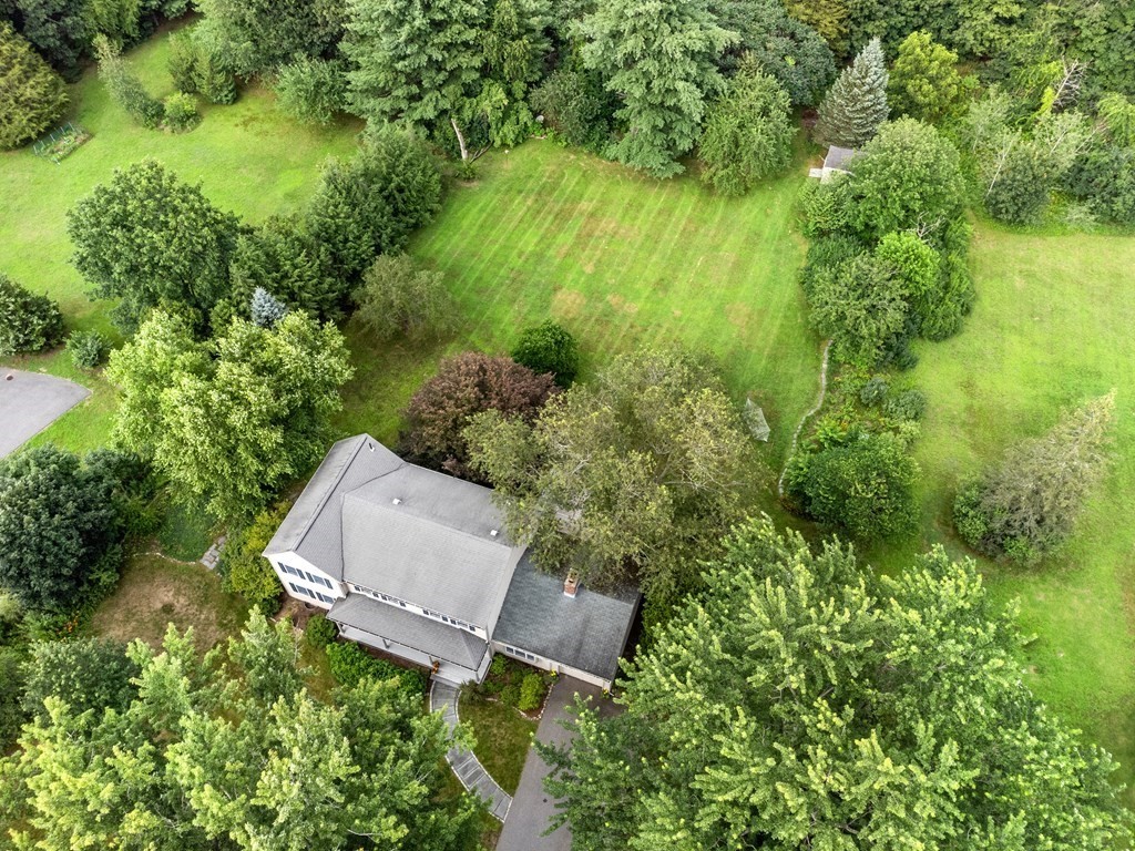 123 Victoria Road Sudbury, MA 01776 - Photo 37 of 42 an aerial view of a house with a yard