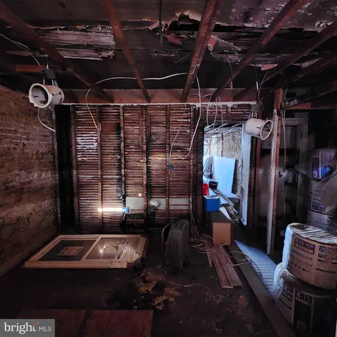 a view of storage and utility room