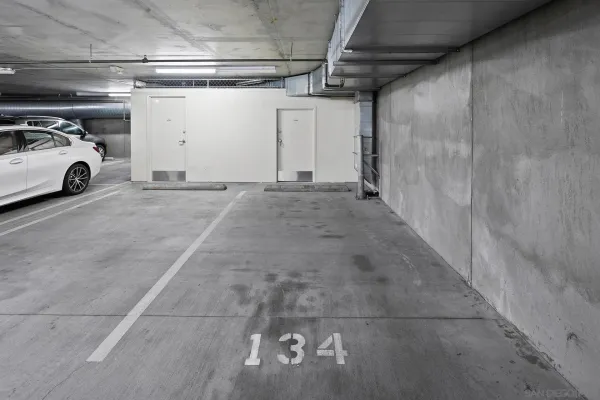 a view of parking garage