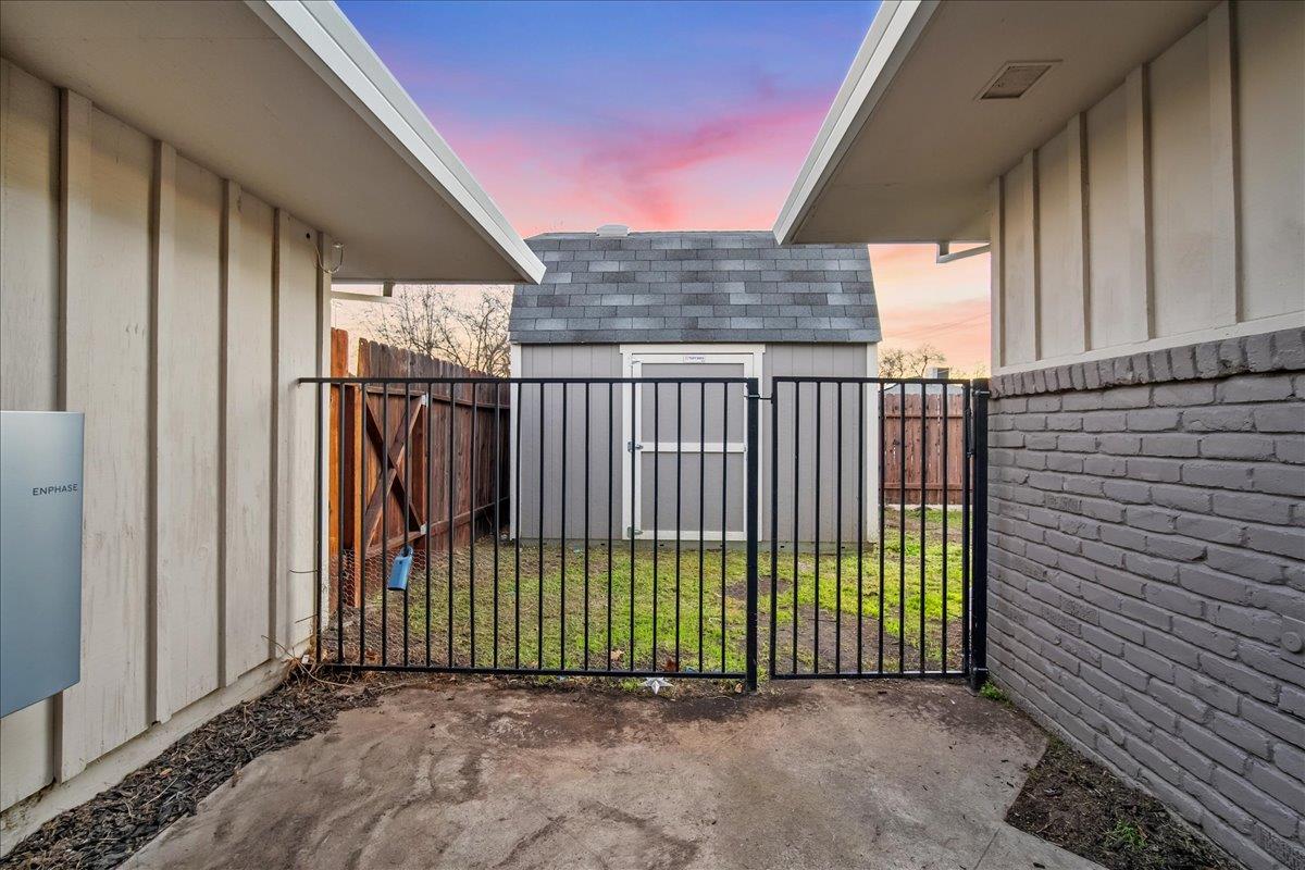 312 D Street Lincoln, CA 95648 - Photo 42 of 51 a view of a balcony with a swing