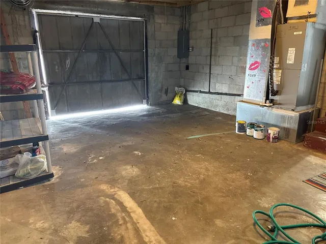 a view of storage and utility room