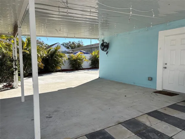 a backyard of a house