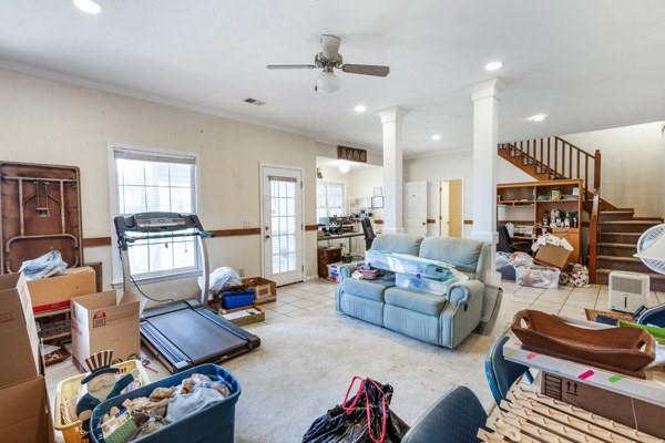 167 Edgewater Drive Temple, GA 30179 - Photo 27 of 37 a living room with furniture kitchen view and a window