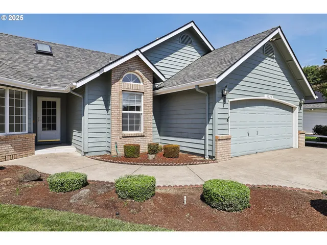a view of a house with a patio
