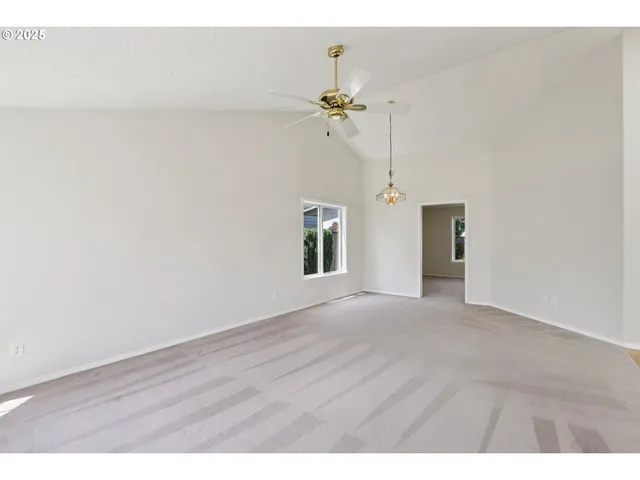 a view of a room with an empty room