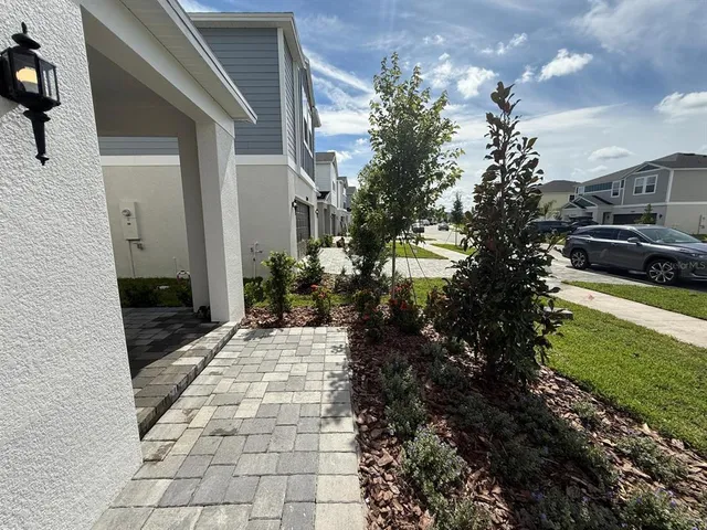 a view of a hallway with a window