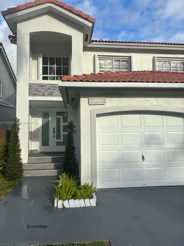 a view of a door of the house