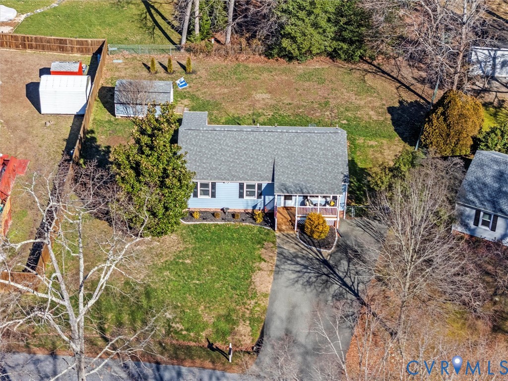 4507 Parrish Branch Road Midlothian, VA 23112 - Photo 37 of 40 an aerial view of a house with outdoor space