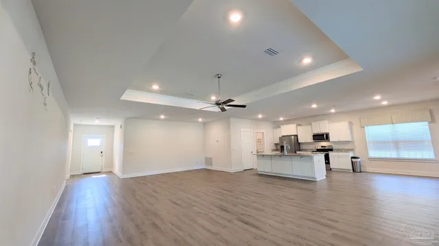 a view of kitchen with breakfast area