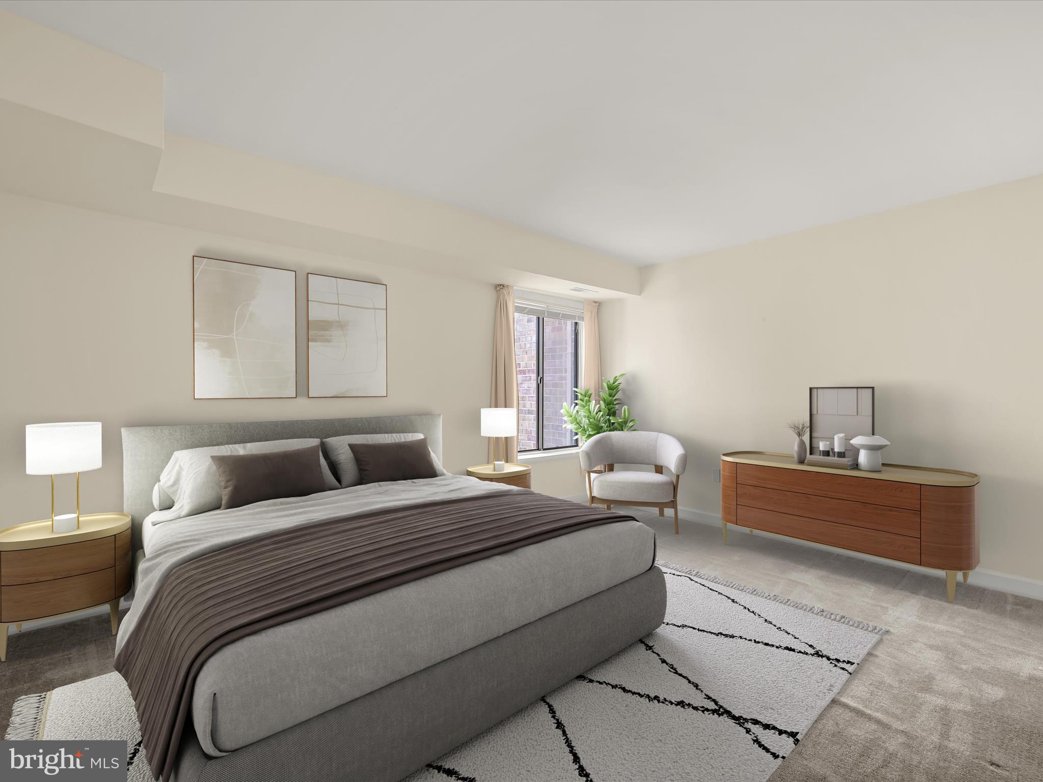 10547 Twin Rivers Road, Unit D2 Columbia, MD 21044 - Photo 5 of 23 Primary Bedroom (virtually staged)