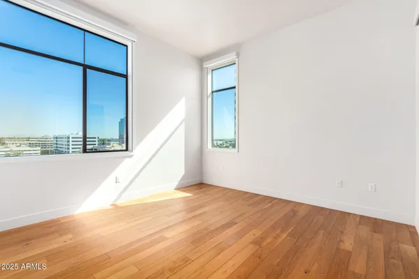 an empty room with window