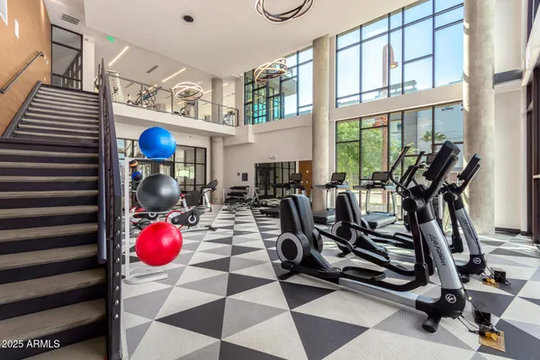 a city view with tall buildings