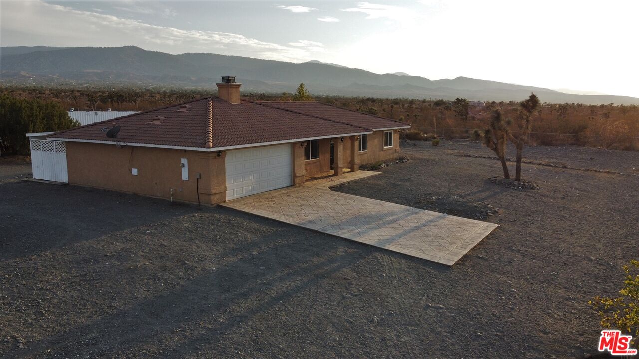 2625 Calaveras Road Pinon Hills, CA 92372 - Photo 3 of 24 an aerial view of a house with a yard