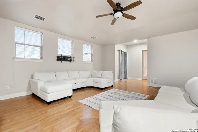 a balcony with outdoor space