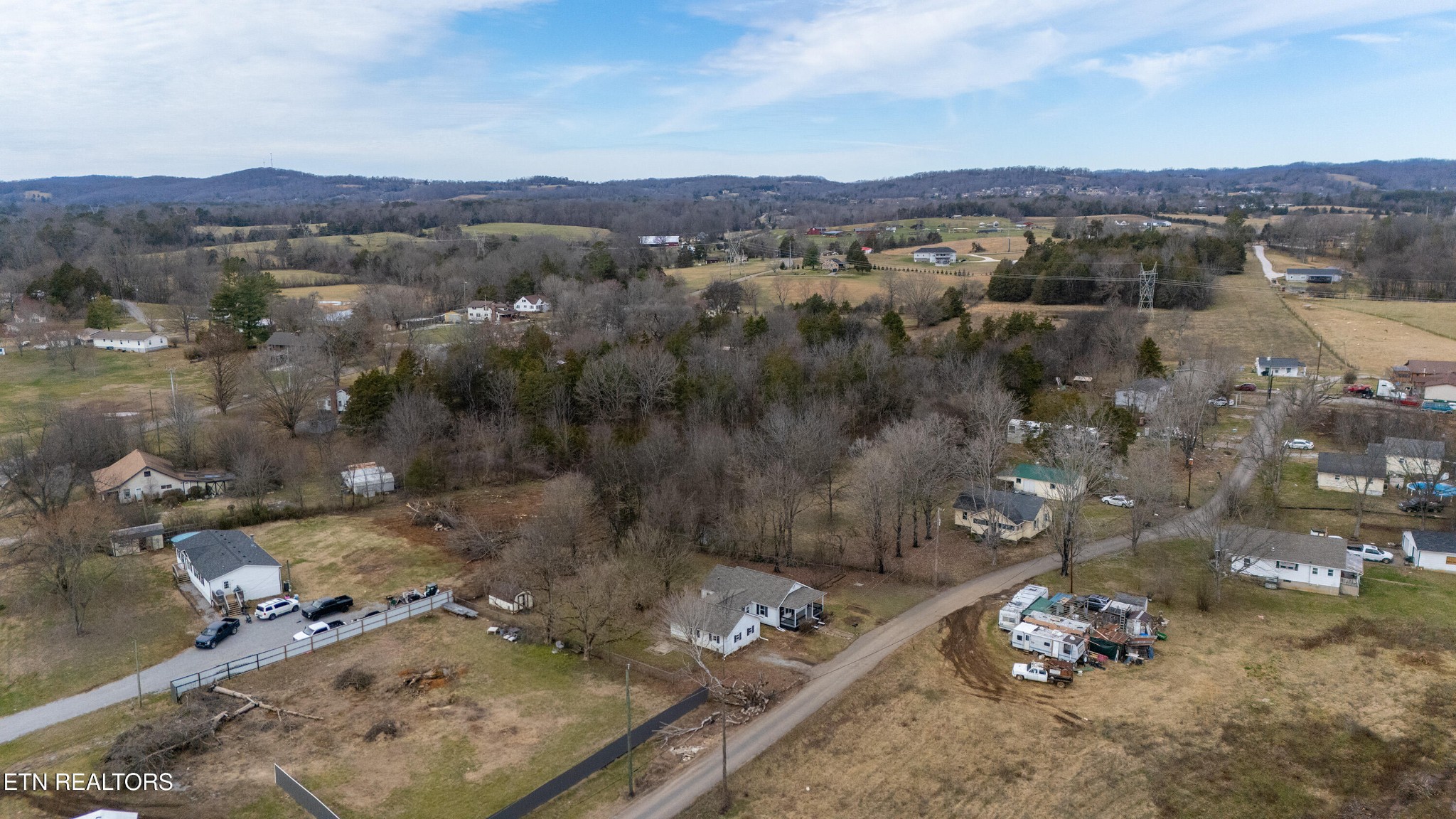 7909 Warwick Lane Corryton, TN 37721 - Photo 31 of 33 an aerial view of a house with a yard