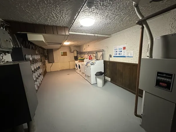 a view of storage and utility room