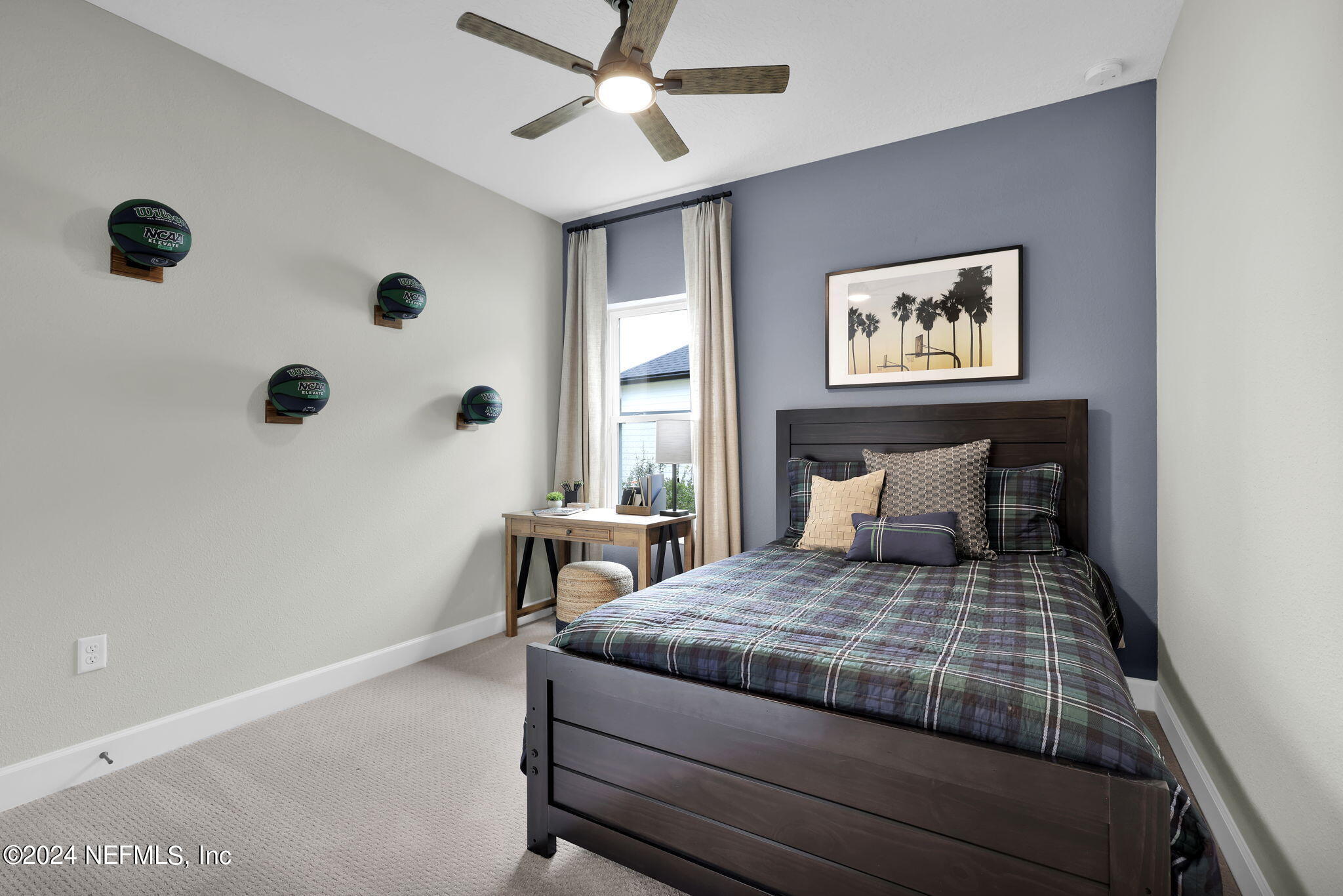 861 Goldenrod Drive St. Augustine, FL 32092 - Photo 16 of 83 a bedroom with a bed and a window