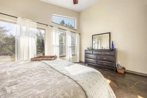 a view of a room with door open to a room