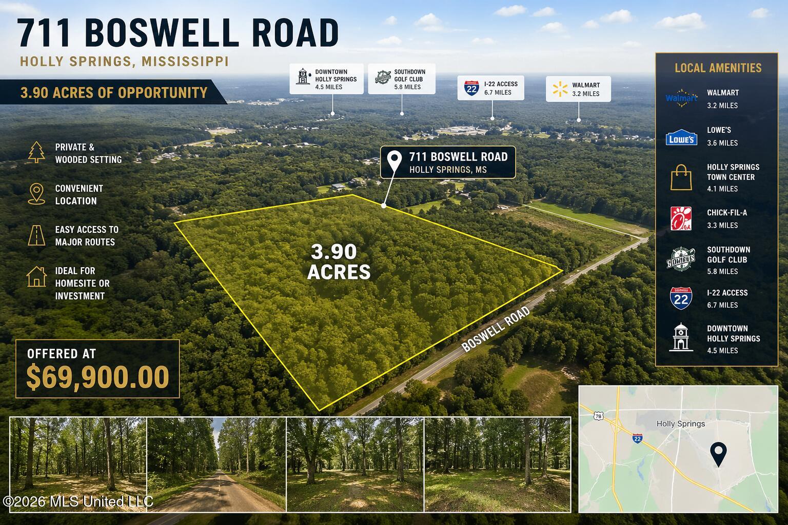 711 Boswell Road Holly Springs, MS 38635 - Photo 1 of 10 E8683952-25DB-4E6A-90EE-769958DF62E5