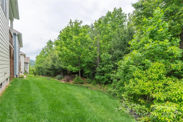 a view of yard with green space