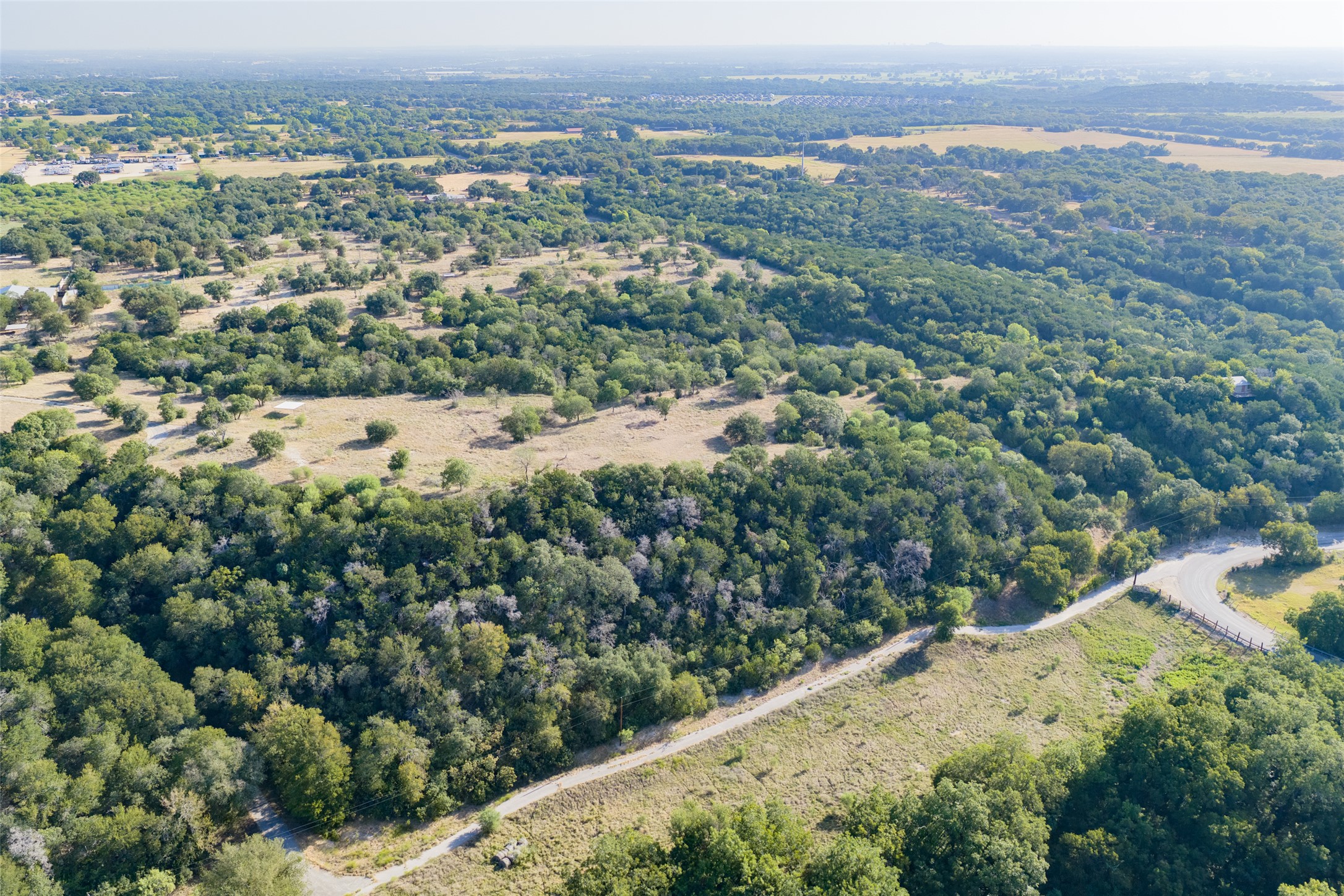 4170 Elm Grove Road Belton, TX 76513 - Photo 20 of 35 A winding country road curves past mature trees and open green meadows.
