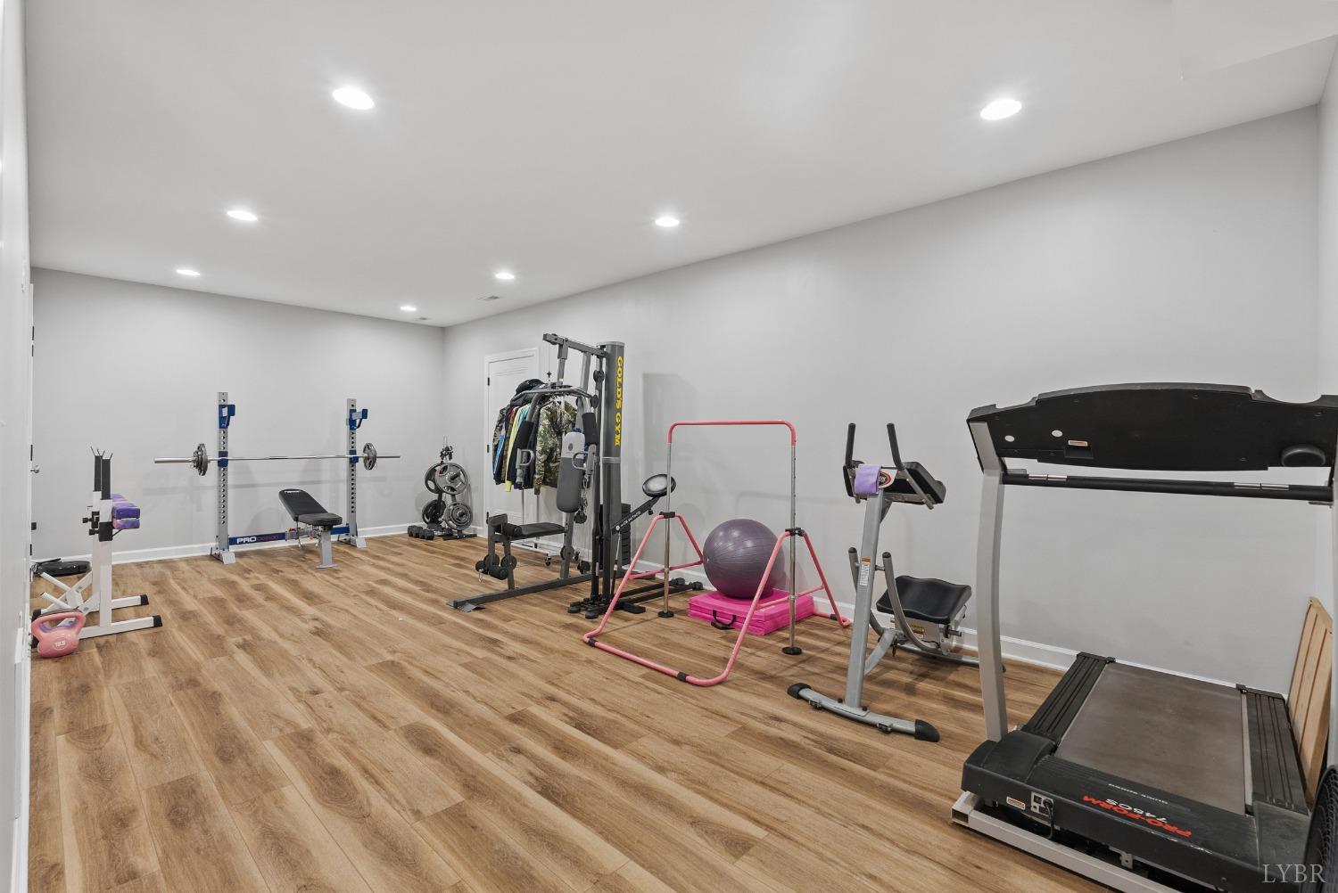 4607 Lowry Road Goode, VA 24556 - Photo 37 of 64 a view of a room with gym equipment