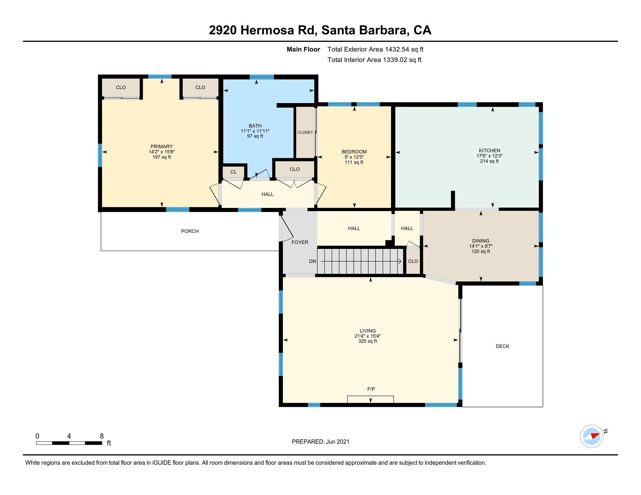 2920 Hermosa Road Santa Barbara, CA 93105 - Photo 24 of 24 Floor Plan