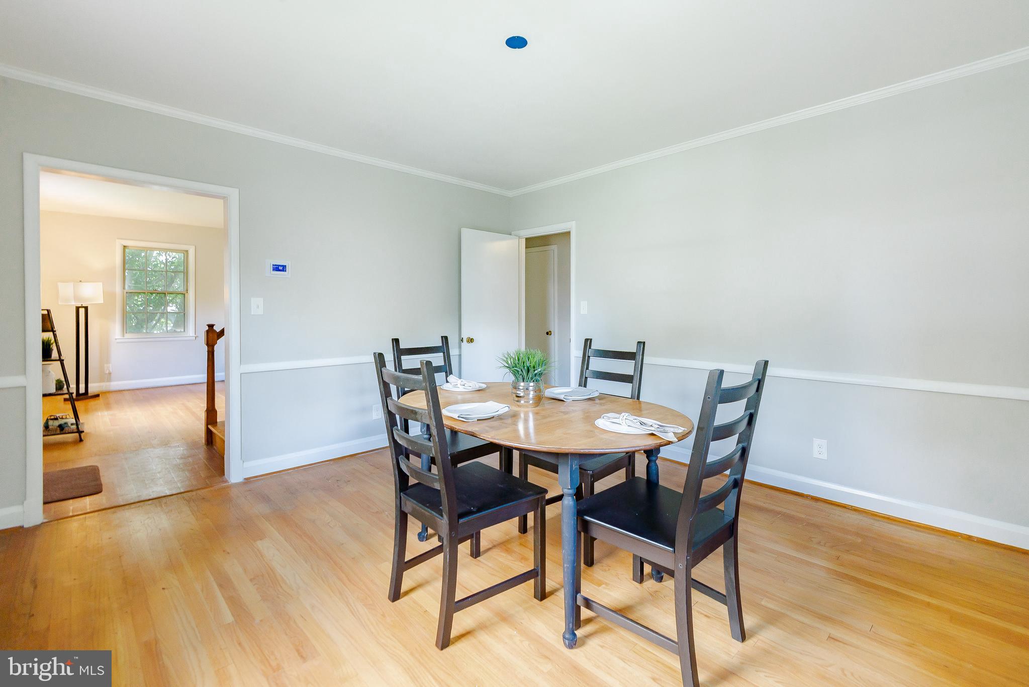 1636 Alston Road Towson, MD 21204 - Photo 6 of 29 formal dinning room with harwoods and fresh paint