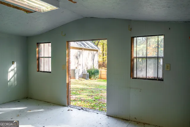 a view of an front door