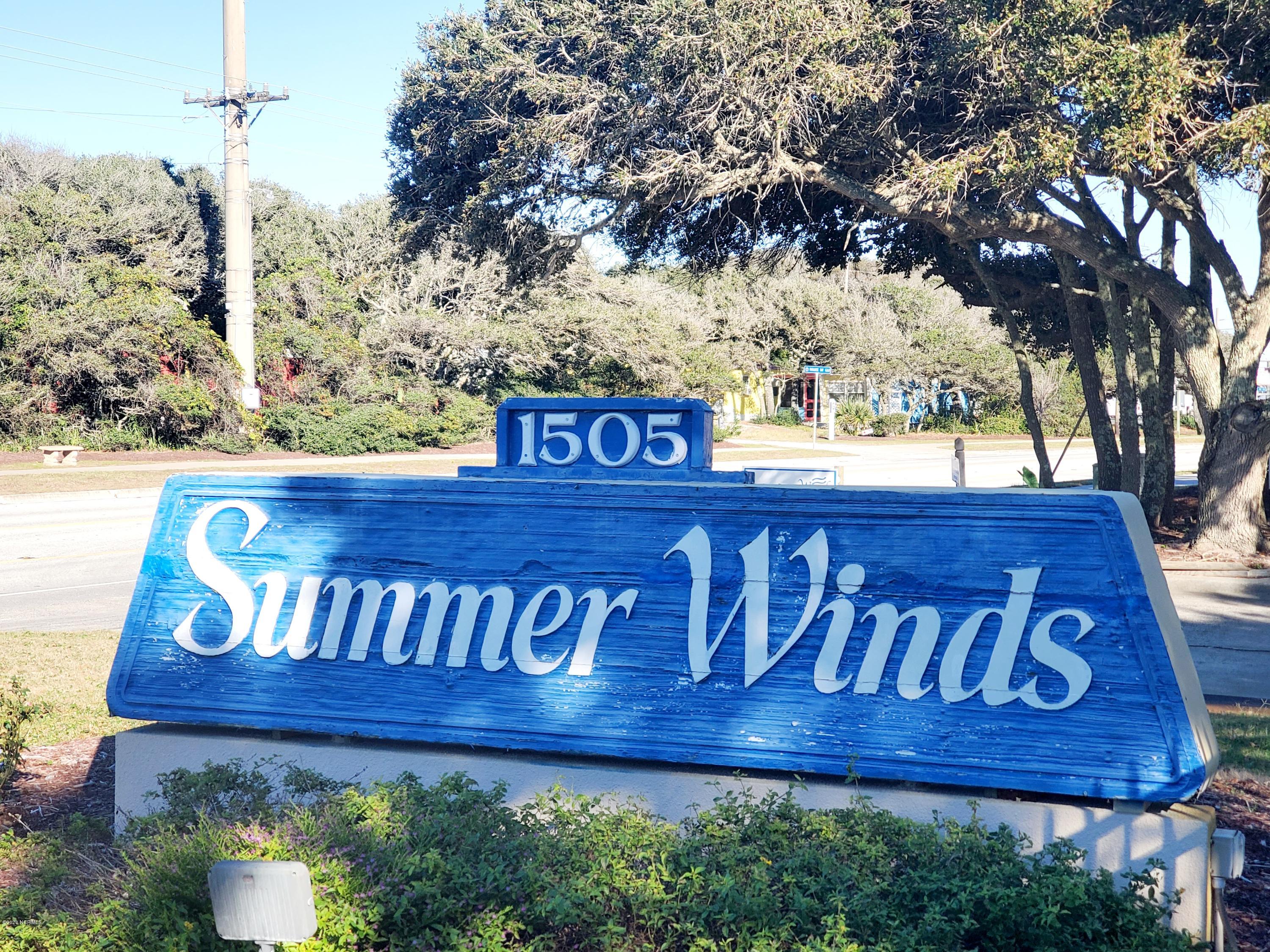 1505 Salter Path Road, Unit 135 Indian Beach, NC 28512 - Photo 38 of 43 Summer Winds property sign