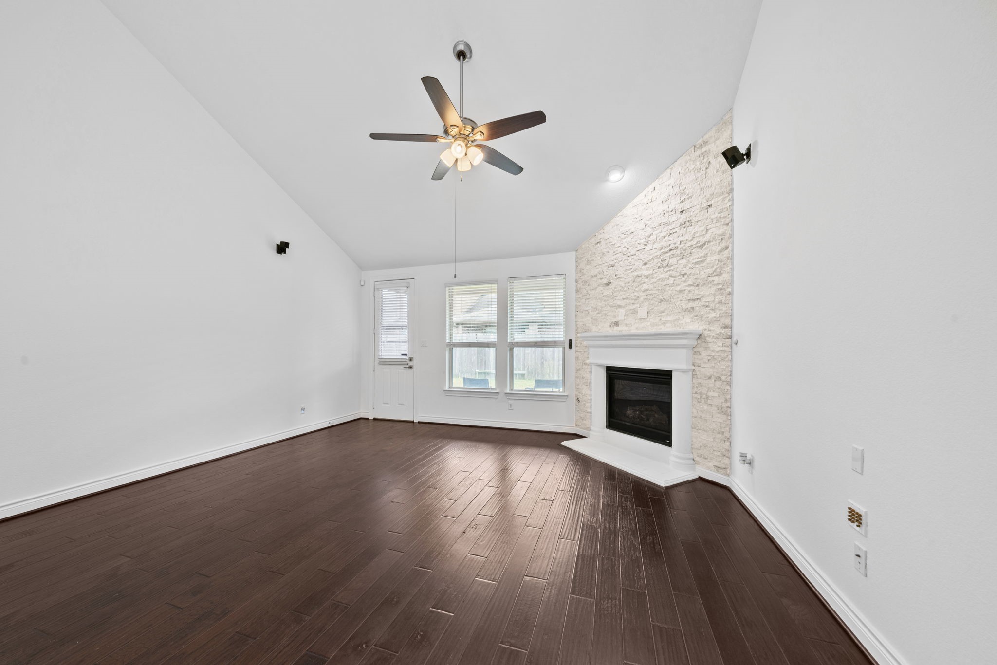 24211 Cordova Brook Lane Katy, TX 77494 - Photo 20 of 42 a view of empty room with wooden floor and fan