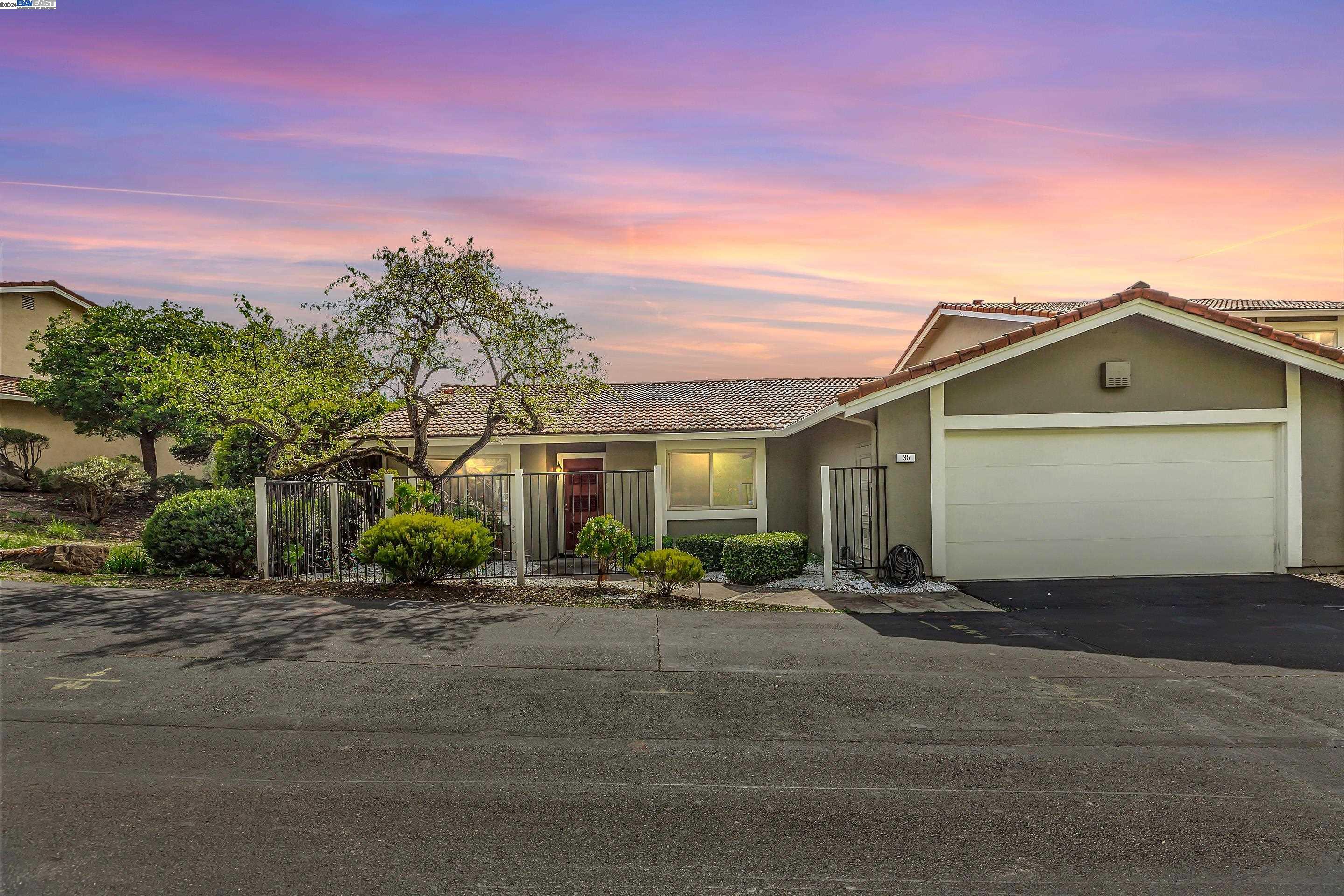 a view of a house with a patio